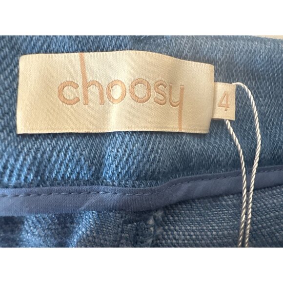 NWT Choosy Size 4 Womens Chambray Bermuda Shorts Blue - Picture 4 of 12